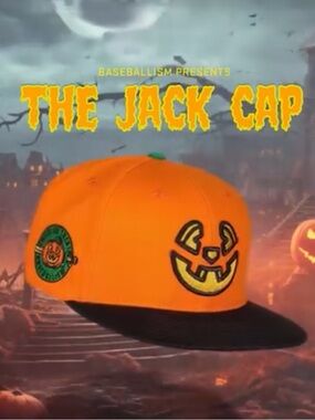 Baseballism Youth Size The Jack Cap Halloween Jack-O'-Lantern Baseball